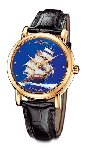 Review Ulysse Nardin 136-11 / FLC Classico Enamel San Marco Cloisonne Flying Cloud high quality watches